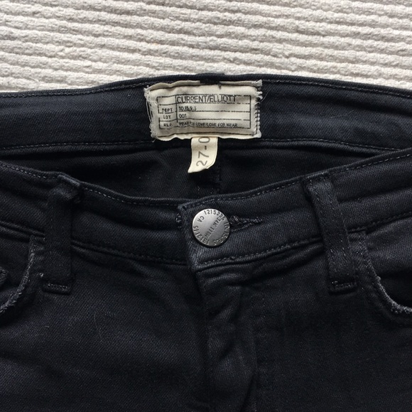 Current Elliott black denim - Picture 1 of 4